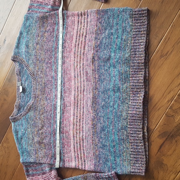 GAP 100% Cotton Women's Marl Knit Boat Neck Sweater Multicolour Size XL - Picture 3 of 15